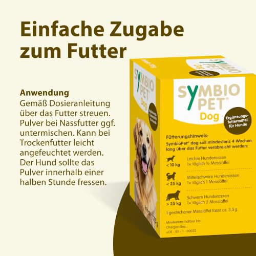 SymbioPet Dog Probiotika für den Hund, 175 g Pulver