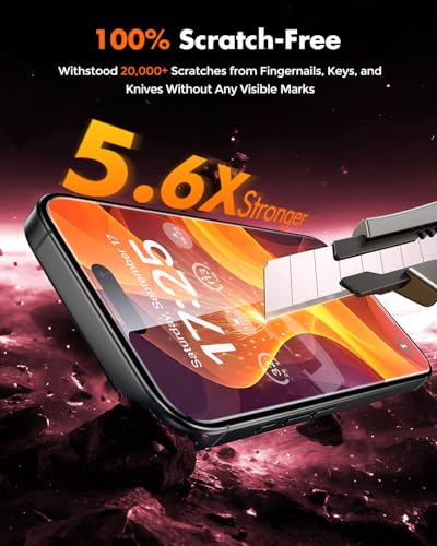 Image of UNBREAKcable for iPhone 16 Screen Protector [Quick-Installation Box] 3-Pack 9H+ Hardness Shatterproof Tempered Glass [99.99% HD Clear] [Case Friendly] [Bubble Free] for iPhone 16 6.1 inch