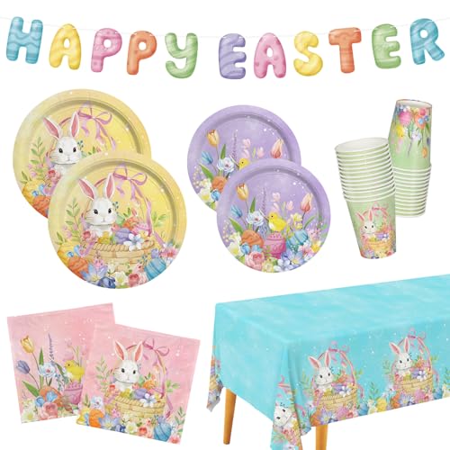 Gatherfun Happy Easter Supplies Kit for 25 Guests - Easter