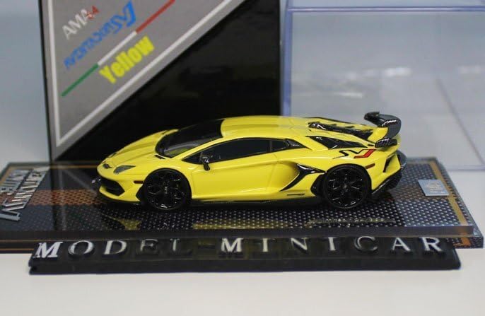 ▲最後！超貴重な！Yellow！世界限定！AMA 1/64 ランボルギーニ Aventador アヴェンタドール SVJ Novit