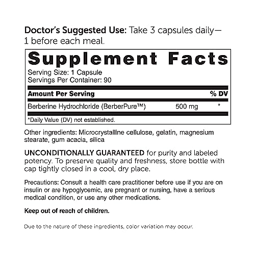 Dr. Whitaker Clinical Grade Berberine | 1,500mg Per Daily Serving | 30 Day Supply - Thumbnail 3