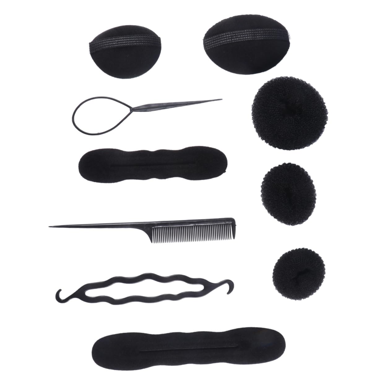 WOFASHPURET 71Pcs Hair Styling Tool Set DIY Hair Bun Maker Braiding Accessories for Cosmetology Students and Professionals for Thick Thin Hair Versatile Hair Design Tools