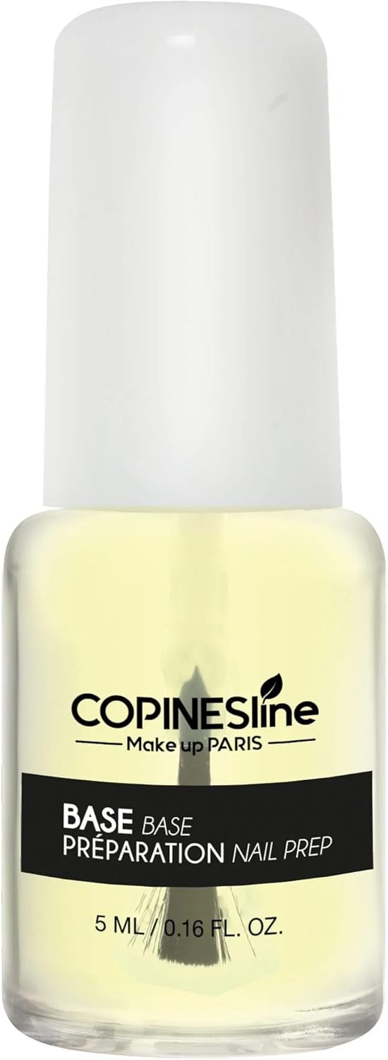 Vernis à Ongles Base Bambou Silicone Transparent 5 ml – Soin fortifiant et protecteur – Préparation idéale pour la manucure – Finition lisse et brillante