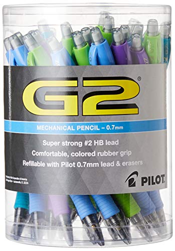 Pilot G2 Mechanical Pencils With Contoured Rubber Grip, 0.7Mm Lead, Tub Of 36 (5817) #TOP13