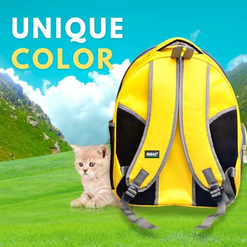 Risan-Pet-Transparent-Cat-Small-Dog-Puppy-Kitty-Shihtzu-Carriers-for-Breathable-Airline-Travel-Approved-Air-Ventilation-Backpack-Size-17--13--11-inch-Yellow