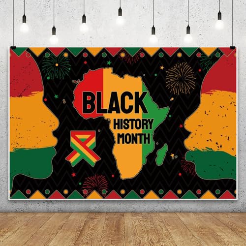 Leowefowa 10x8ft Black History Month Backdrop February African American Country