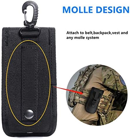 Miniatura 5 de MOLLE - Funda táctica duradera para lentes de sol, estilo militar, con hebilla