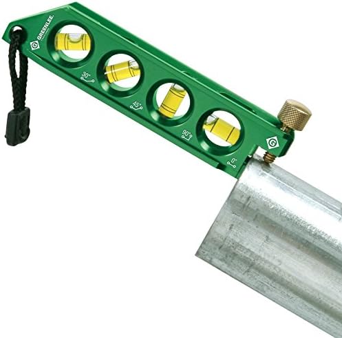 Greenlee L77 Mini Magnetic Bubble Level with Conduit Bending Offset Aid