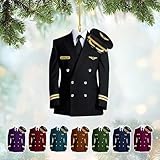 Christmas Plane Pilot Gift: Fighter Jet, Helicopter, Xmas Ornaments (A2)