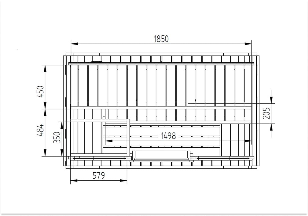 Fasssauna Ellipso M, Moderne Outdoor Sauna inkl. Dacheindeckung, Kompakte Gartensauna mit Glasfront, B 196 x T 119 x H 203 cm, 3 Personen