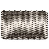 Wicked Good Doormats Outdoor Door Mat, The Original Lobster Rope Doormat, All Weather Mats, Woven Door Mat from Nautical Rope, Front Door Welcome Mats, (Brown and Light Tan Double Weave, 18 x 30)