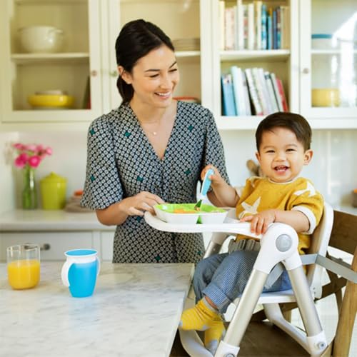 Image of Munchkin Raise Toddler Fork & Spoon Set for Mealtime, BPA Free, Blue | 12+ Months | Includes 1 Forks & 1 Spoons | Self-Feeding Essentials