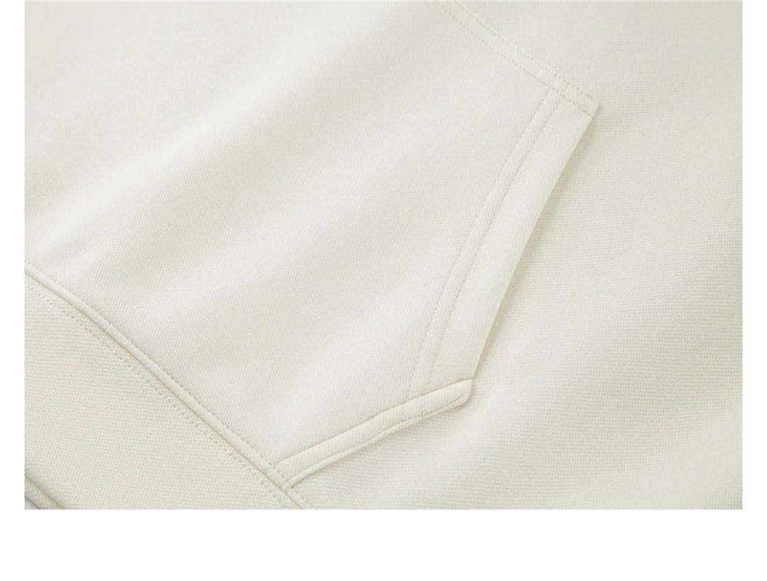 Sudadera con capucha de algodón simple para mujer, con bordado de letras, manga caída