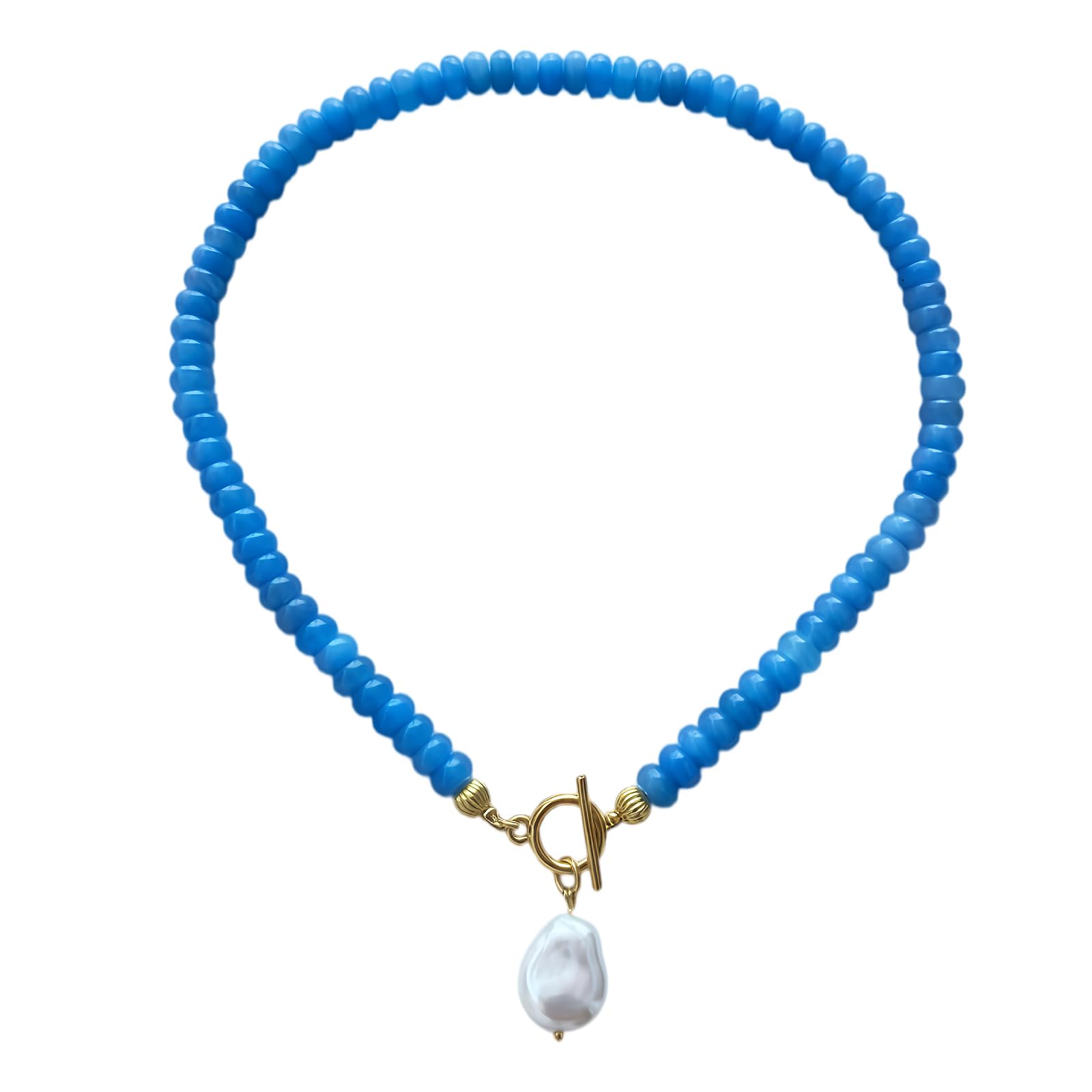 Collares de piedras preciosas con cuentas para mujer, collares