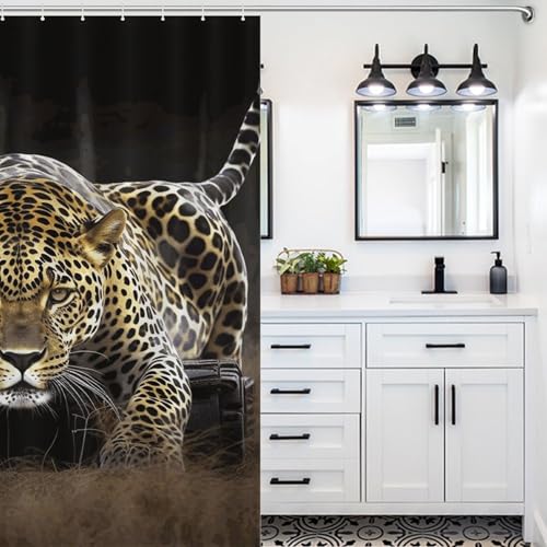 Rideau de douche imperméable pour hôtel et spa de dimensions 168 x 183 cm