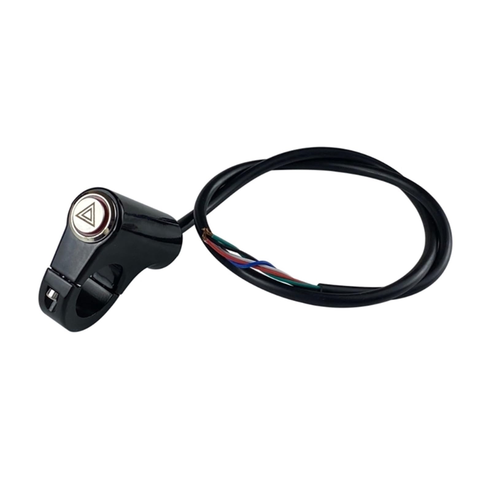 Interruptor de motocicleta para luz de peligro y botón LED de manillar universal 7