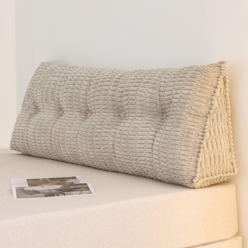 Coussin de tête de lit triangulaire doux grand format pour un confort premium