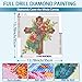 YQFCZDQ Cross Flowers Diamond Art Kits for Adults,Jesus Christ Religious 5D Diamond Painting Kits for Beginner,DIY Round Full Drill Diamond Dots Paintings Picture Gem Art&Crafts Home Decor 13.8x13.8in