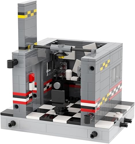 -MOC FNAF - Juego de construcción de oficinas creativas, lindos bloques de construcción para niños, Halloween para niños (374 piezas)