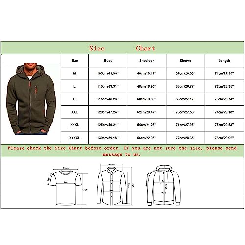 Mens Hoodies Zip up Jacket Casual Long Sleeve Mens Lightweight Jackets Fall Fleece Hooded Sweatshirts with Pockets3