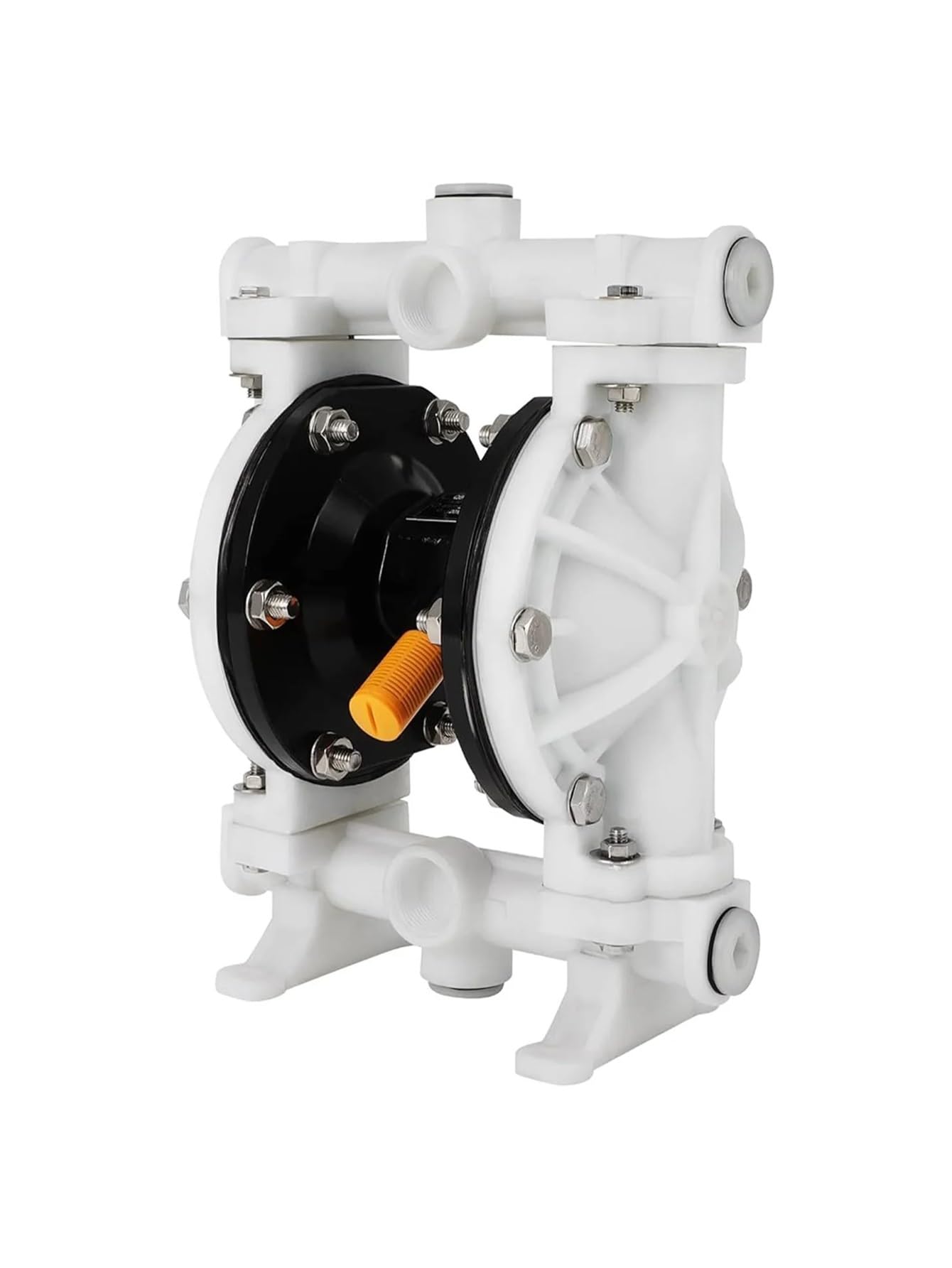 - Air Operated Double Diaphragm Pump 1/2 Inch Inlet Pneumatic for Chemical, QBK-15 10 GPM Dual Diaphram Polypropylene Nitrile Rubbe for RV Marine Agricultural & Industrial