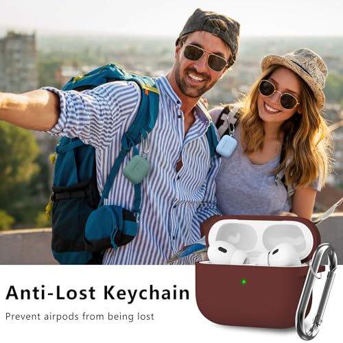 Image of Ljusmicker for AirPods Pro Case Cover with Cleaner Kit,Wine Red