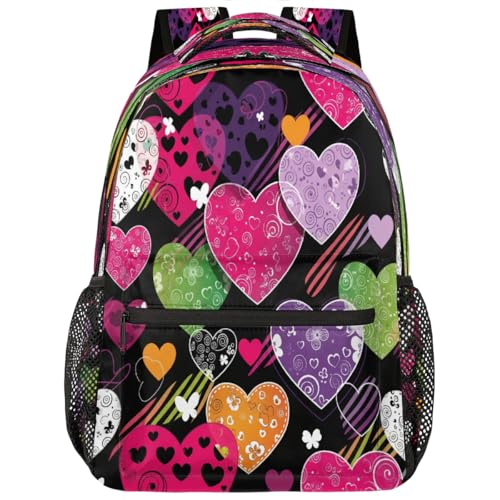 Mochila para niños y niñas de San Valentín para laptop de 15.6 pulgadas