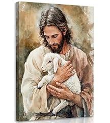 Jesus holding a sheep