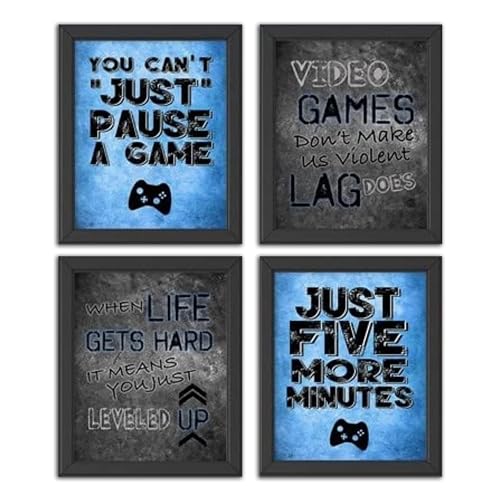Silly Goose Gifts You Can't Just Pause A Game - Video Gamer Themed Wall Art Room Decor...