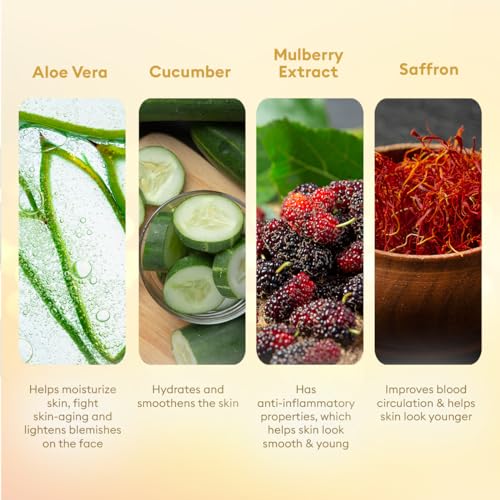 Image of VLCC Glow Facial Kit - 25g X 3 (75g) (Pack of 3) | Promotes Cell Renewal, Helps Brighten Complexion, Even Tone Skin | Smoothens Uneven Skin Texture | With Aloe Vera, Cucumber, Saffron & Mulberry