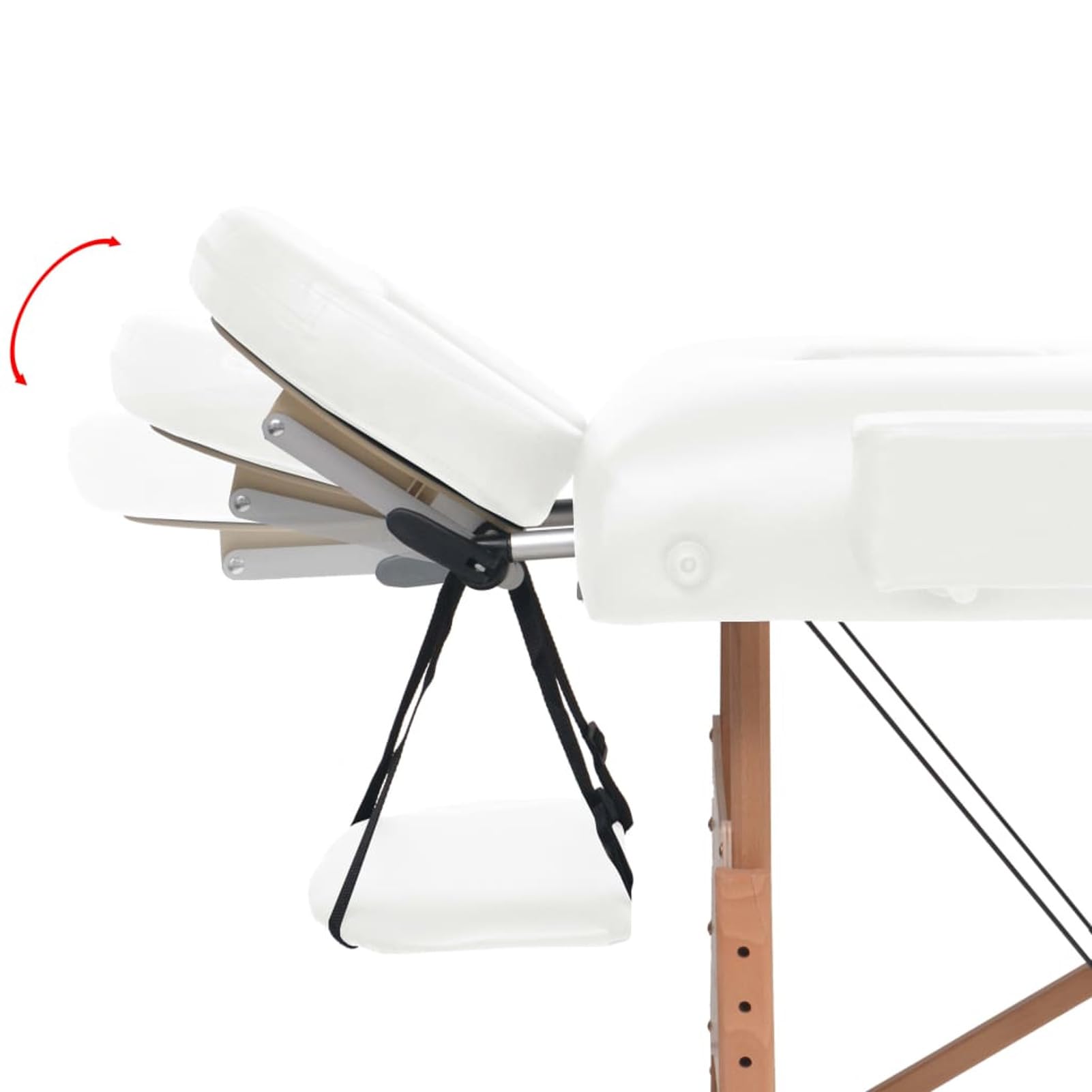 LAPOOH Lettino da Massaggio Pieghevole 2 Zone Spessore 10 cm Bianco,Salute e Bellezza,Cura della Persona,Massaggi e Relax,Poltrone da Massaggio(SPU:110150)
