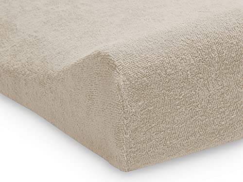 Jollein 550-503-00093 Wickeltuchabdeckung Frottee 50x70cm Nougat, beige, 275 g