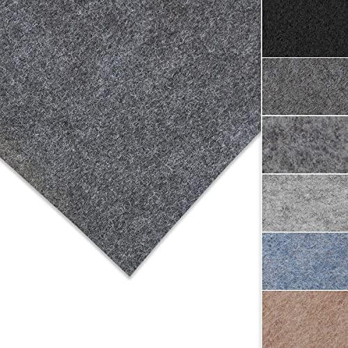 KARAT - Revêtement en Feutre aiguilleté - Moquette de Voiture Personnalisable - Tapis Automobile Universel Antistatique - Garniture intérieure pour Tous véhicules - Superflex Anthracite, 200x300 cm