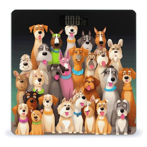 Báscula digital para perros con vidrio templado y pantalla LCD miniatura 1