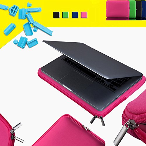Festnight Zipper bolsa de manga macia para MacBook Air Ultrabook Laptop Notebook 11 polegadas 11
