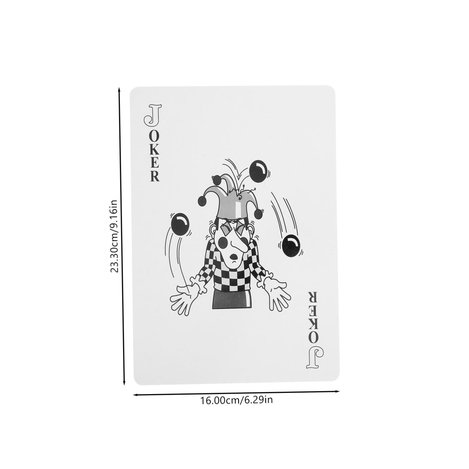 Gatuida Juego De Cartas De Póker Gigante Cartas De Juego Grandes De Papel para Fiestas y Accesorios Familiares Formato Extra Grande para Adultos Entretenimiento Casa y Eventos Sociales