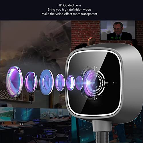 Web Camera, USB PC Computer HD Webcam with Microphone, Noise Reduction, 360 Degree Adjustable Angle, Plug and Play - Image 3