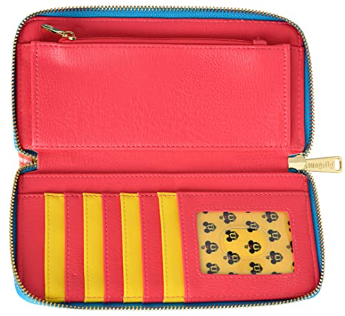 Loungefly Disney Mickey Minnie Mouse Tie Dye Wallet Zip Around Clutch4