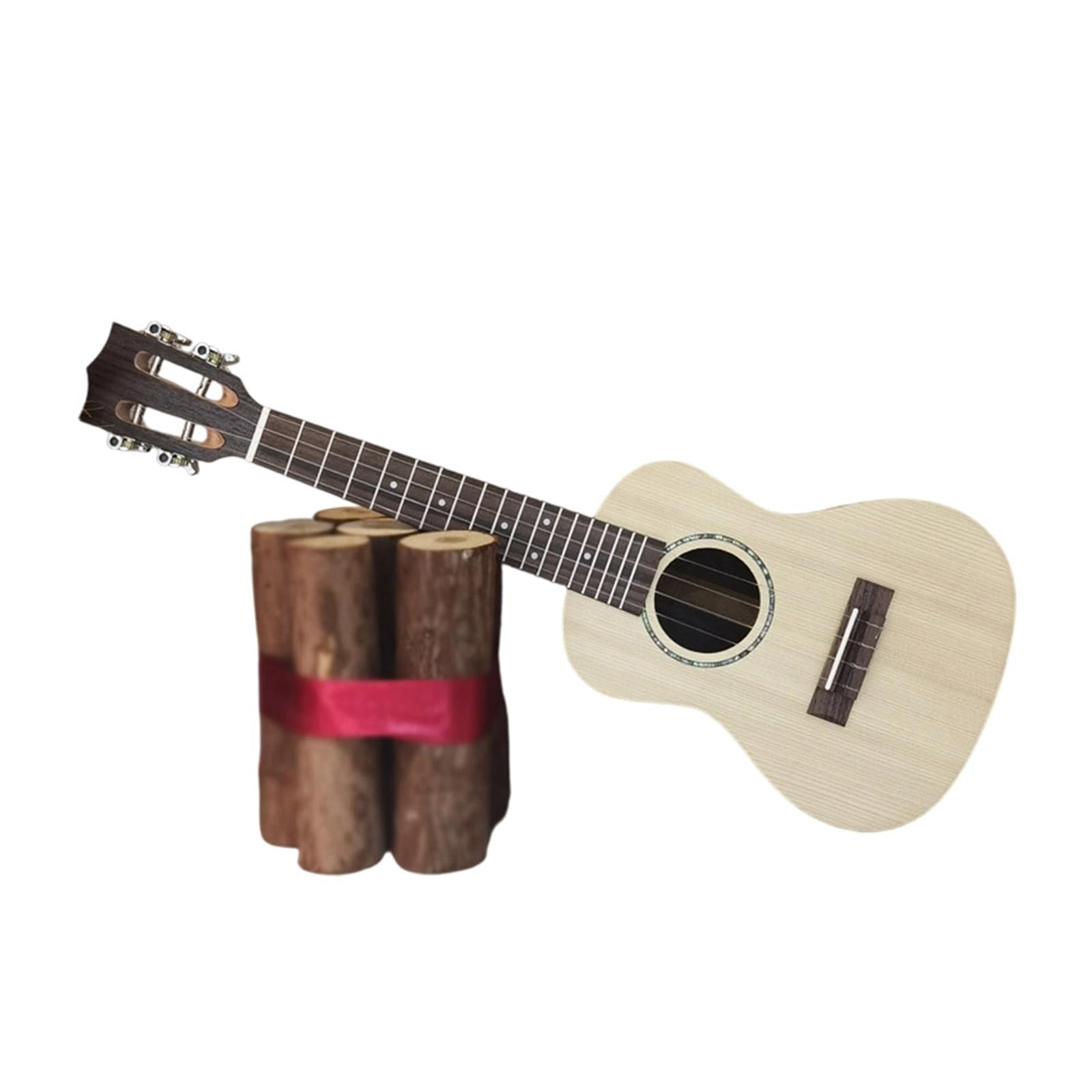 Piccolo Strumento A Corda Per Chitarra Ukulele In Abete Massiccio E Palissandro Da 23 Pollici Ukulele