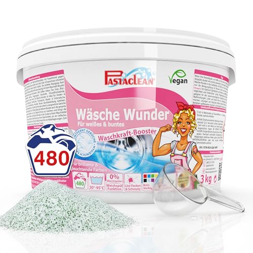 Pastaclean® Wäsche Wunder Waschkraftverstärker - Stark gegen Flecken und...