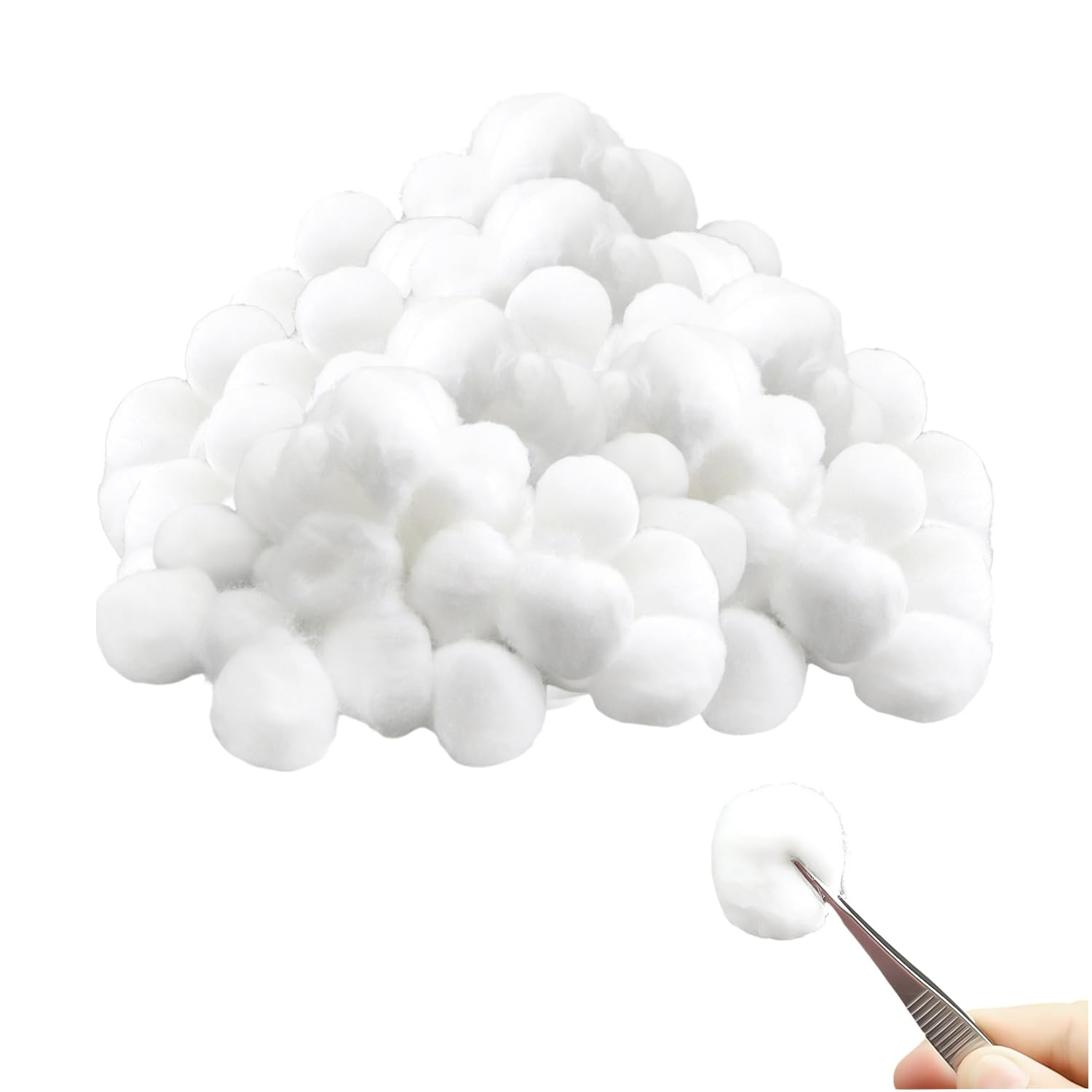 Cersaty 400 Boules De Coton Naturel Doux - Coton Démaquillant Et Soins Personnels