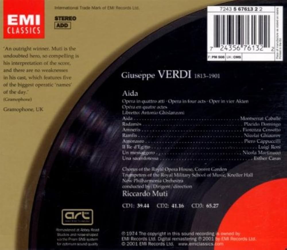 Great Recordings Of The Century: Verdi, Aida: Amazon.co.uk