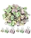 Mr. Pen- Cute Binder Clips, 80Pcs, Assorted Colors and Sizes, Medium and Small, Office Supplies, Cute Paper Clips