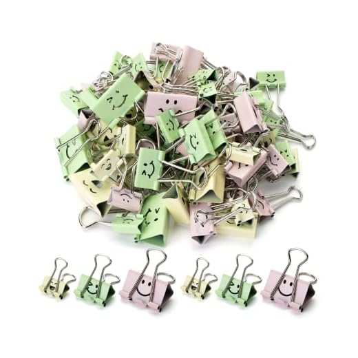 Mr. Pen- Cute Binder Clips, 80Pcs, Assorted Colors and Sizes, Binder Clips Assorted Sizes, Binder Clips Medium, Small Binder Clips, Clips Office Supplies, Cute Paper Clips