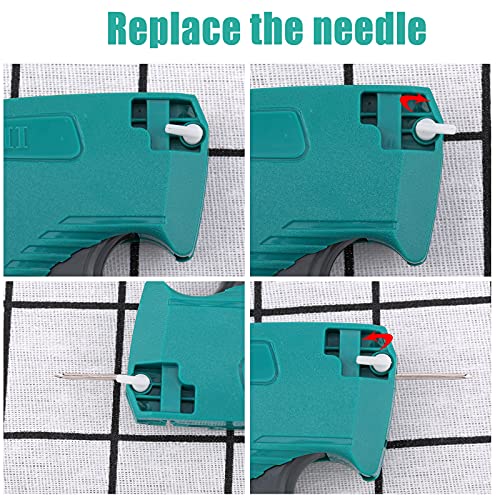 Image of Honoson 3 Pcs Tagging Gun Applicator with 15 Steel Needles,Green | Clothing Tag Attacher for Boutique Consignment Retail, Label System for Price Tags Sales, Ergonomic Grip Wrist Strap