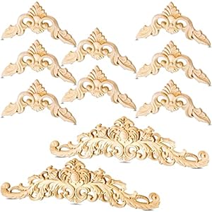 Qunclay Holz-Onlays Applikationen 10 Stück