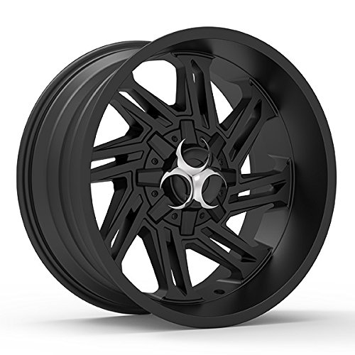 Toxic RAZR 301 Satin Black Wheel with Painted Finish (20 x 10. inches /5 x 114 mm, -25 mm Offset)