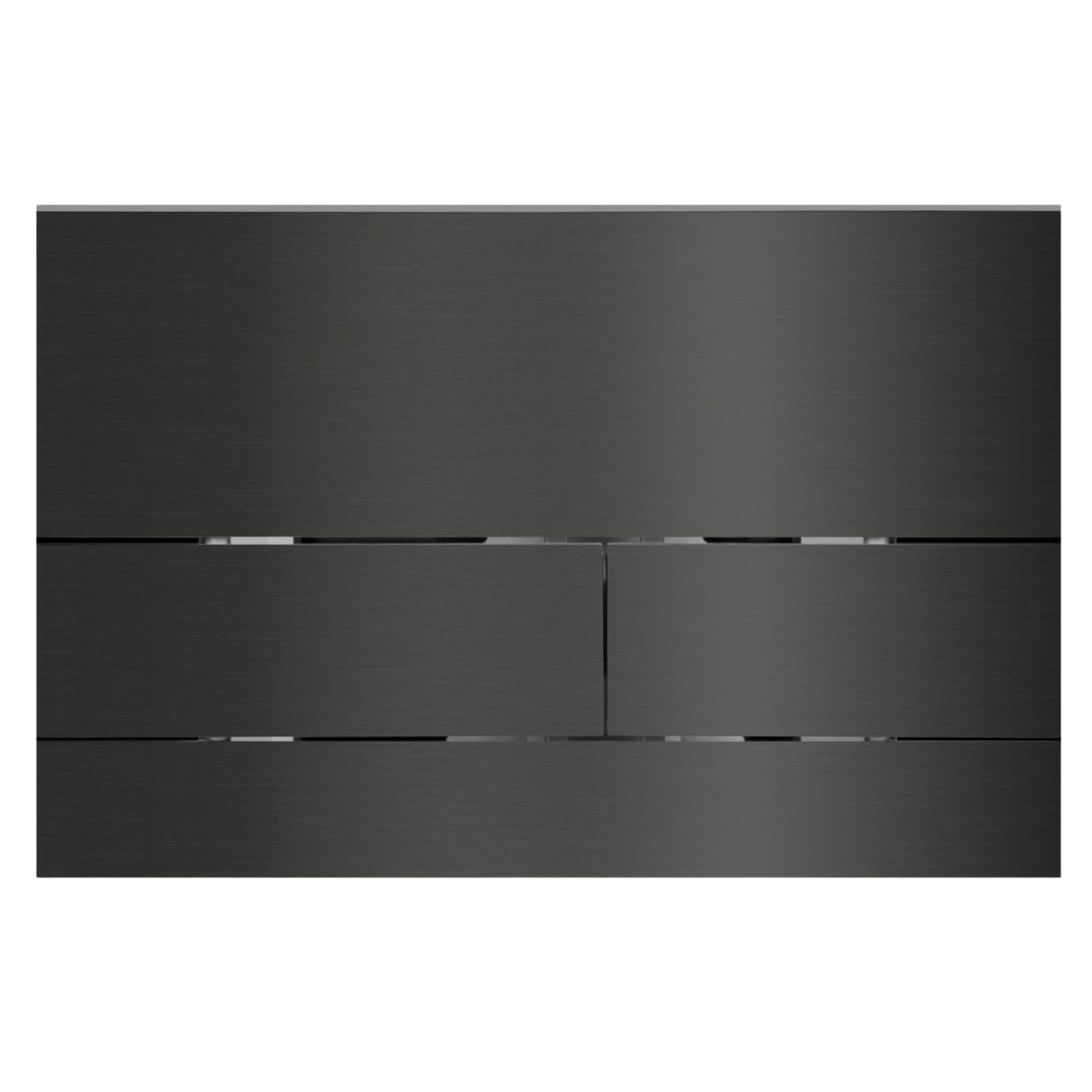 Placa de Accionamiento para WC Gun Metal para Cisterna Empotrada Doble Descarga - Pulsador Inodoro de Pared - Diseño Moderno para Ahorro de Agua - Botón de Descarga