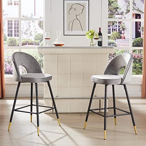 Sgabelli Da Bar Con Schienale - Set Da 4 | Altezza 76 Cm | Metallici, Per Interni Ed Esterni | Colore Crystal Teal - Foto 8