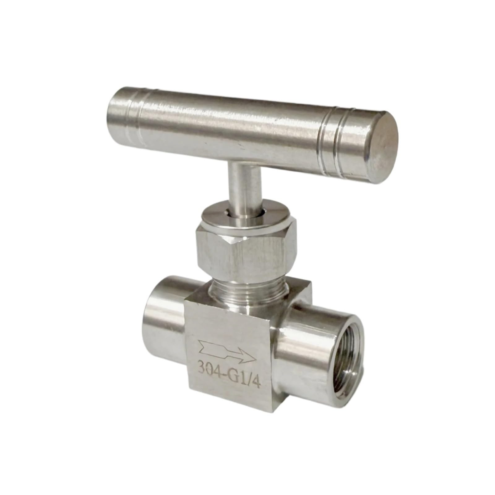 MQXFCZUX 3/8" BSPP Female Thread 304 Stainless Steel Straight Needle Valve Regulating Flow Control Valve MQXFCZUX